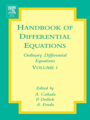 cover image of Handbook of Differential Equations: Ordinary Differential Equations, Volume 1